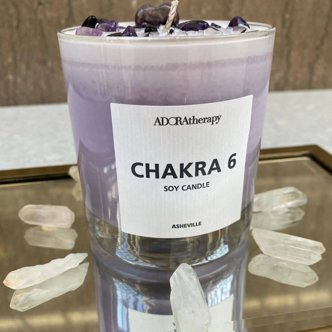 Healing Gemstone Chakra Candles