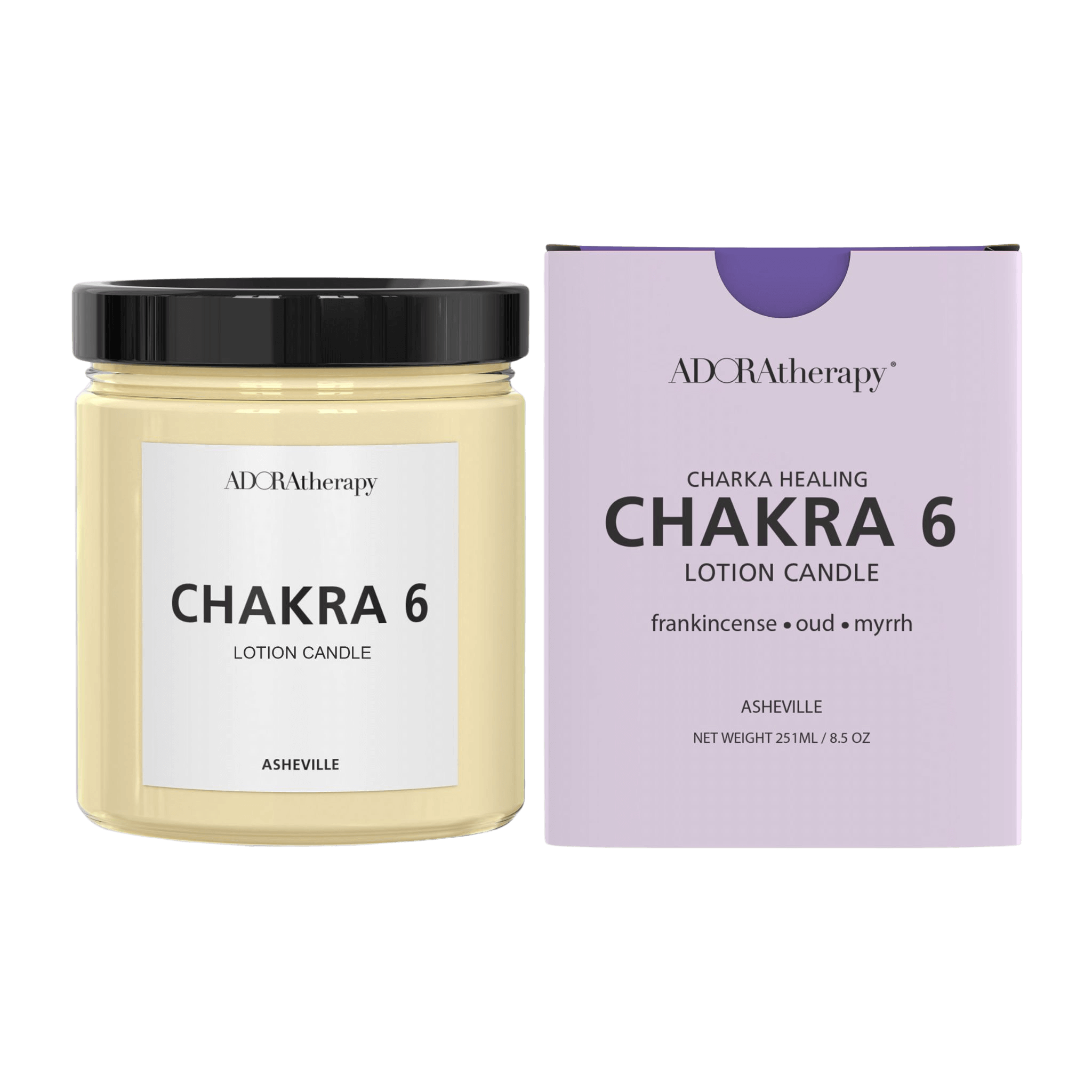 Chakra Healing Lotion Candle Number 6