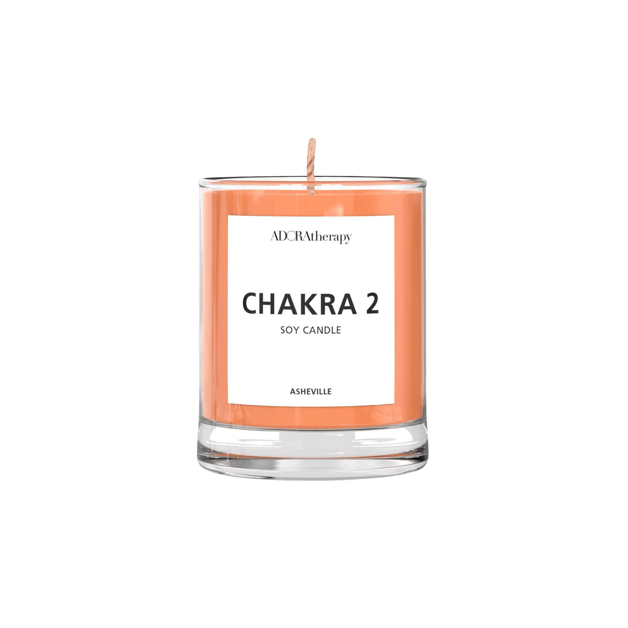 Sacral chakra meditation candle