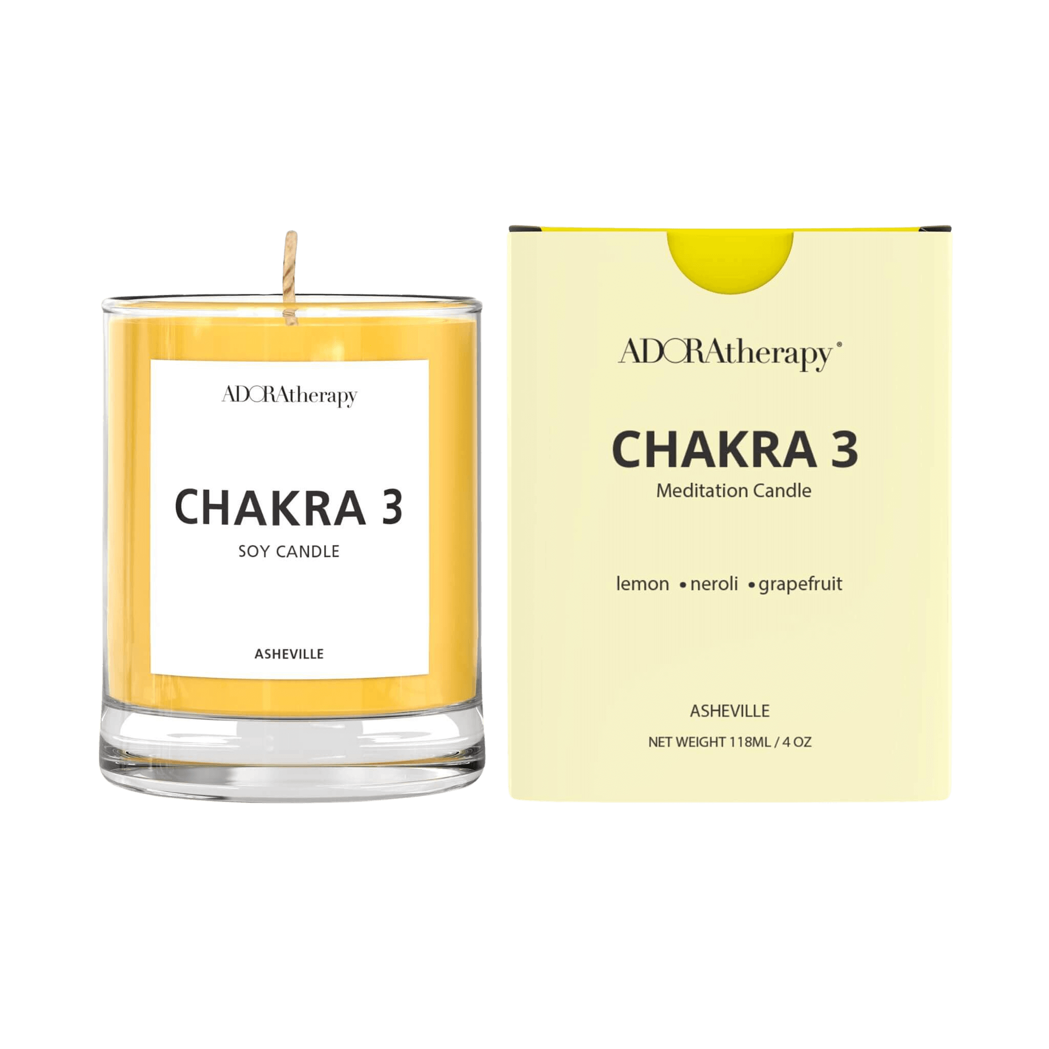 Solar Plexus Chakra Meditation Candle