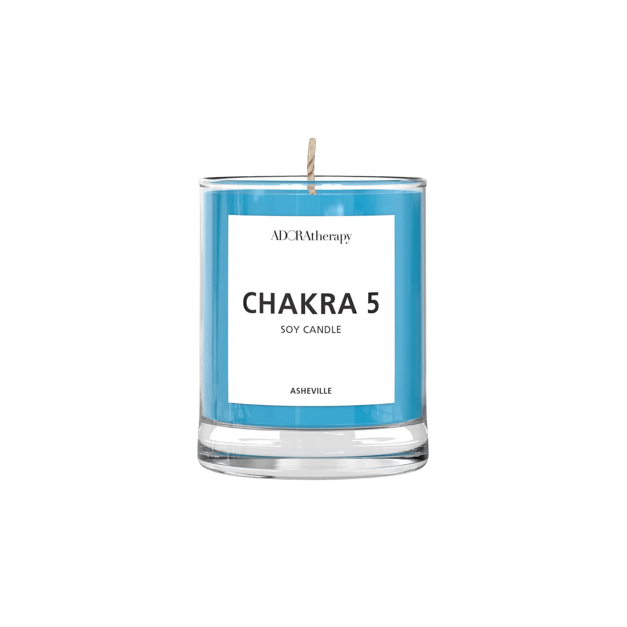 Throat Chakra Meditation Candle