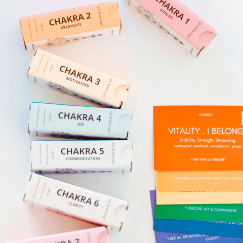 Chakra Boost Discovery Set of 7 Mini Roll on Perfumes