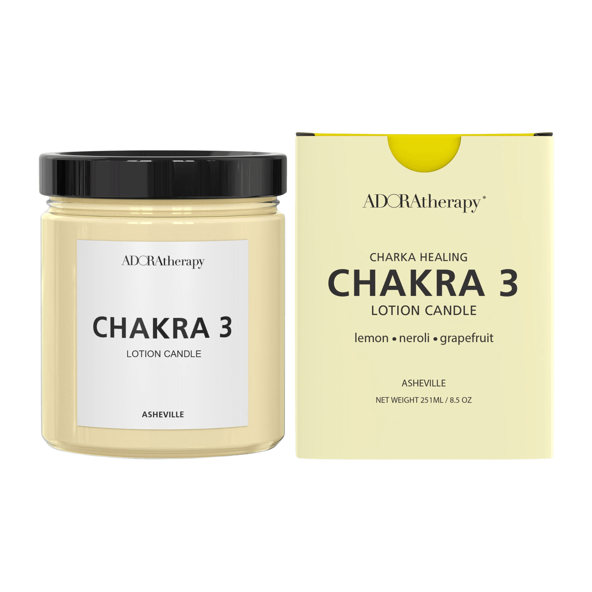 Chakra Healing Lotion Candle Number 3