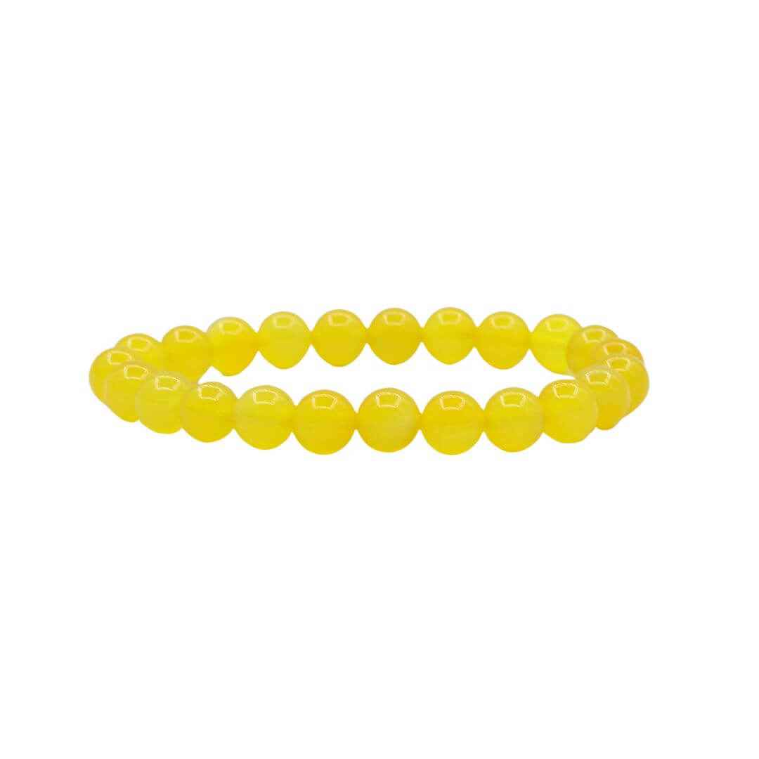 Yellow Agate Solar Plexus Chakra Gemstone Bracelet