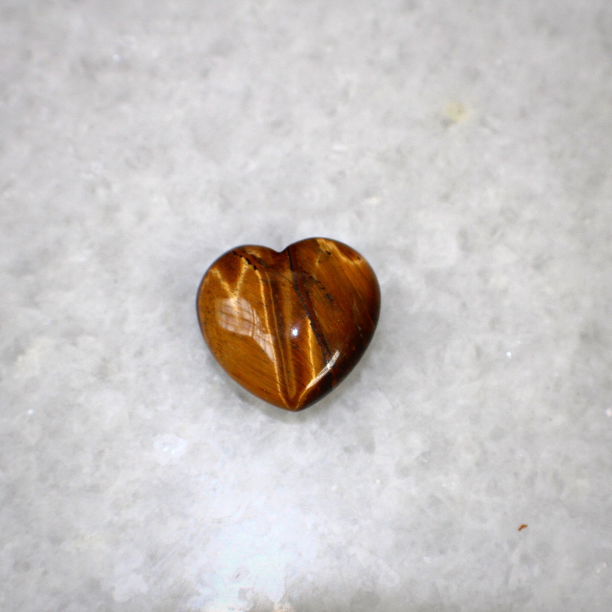 Tiger Eye Crystal Heart